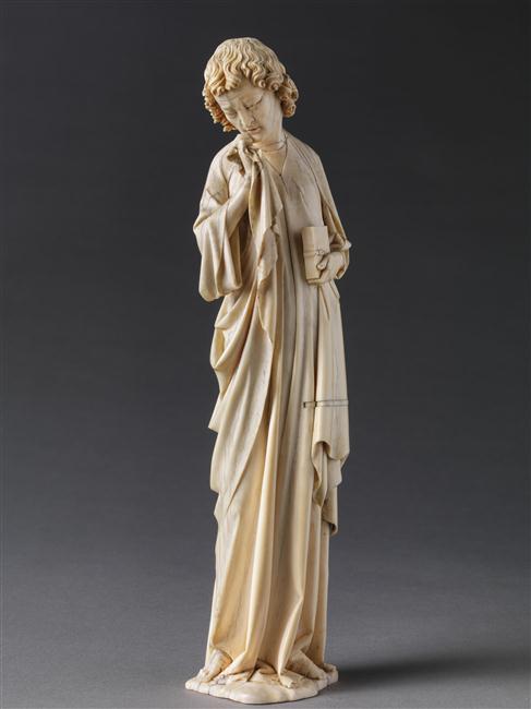 saint Jean de la descente de croix en ivoire gothique du musée du Louvre